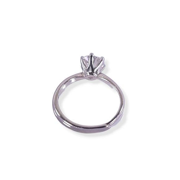 New! Certified 1ct  t.w. Moissanite Round Brillant cut Engagement Weeding Ring. - Picture 4 of 5